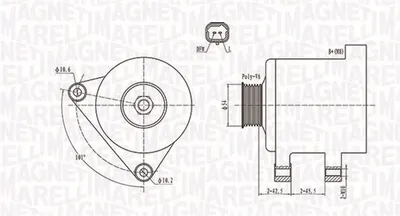 Alternator (14v, 150a) Citroen Berlingo, C1, C2, C3 I, C3 Ii, C3 Pluriel, C4, C4 I, C5 I, C5 Ii, C8, Jumper, Xsara, Xsara Picasso; Fiat Ulysse; Lancia Phedra; Peugeot 1007, 107, 206 1.4-2.8d Dupa 1999