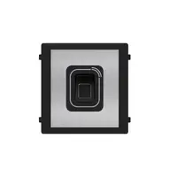 Modul cititor biometric si card Mifare pentru videointerfon modular Hikvision DS-KD-MFB/S carcasa inox, deschidere usi cu card a
