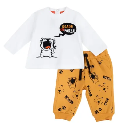 Costumas copii Chicco, bluza si pantaloni, galben 2, 73814-67MFCO