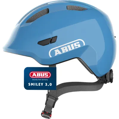 Casca copii ABUS Smiley 3.0 shiny blue S (45-50 cm)