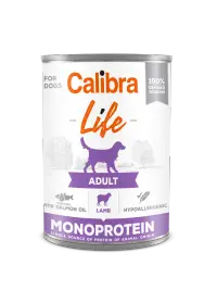 Hrana umeda caini, Calibra Dog Life Adult Lamb, 400 g