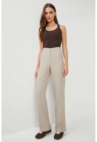 Pantaloni dama Happiness Istanbul - Bej