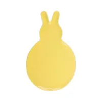Platou decorativ, în formă de iepuraș, culoarea galben, 29.5 cm