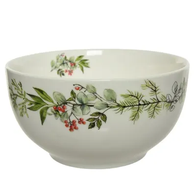 Bol - Porcelain Wreath - White, 480 ml