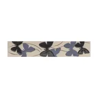 Brau decorativ faianta baie / bucatarie Tropicca Blue 7.5 x 40