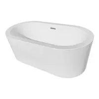 Cada baie freestanding Bella WB-814 acril 150 x 80 x 58 cm alb