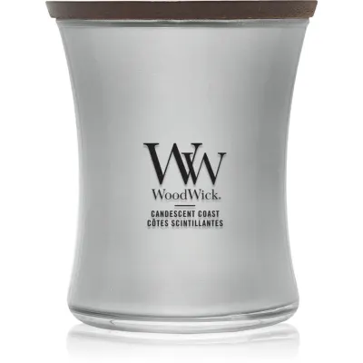 Woodwick Precious Metals Candescent Coast lumânare parfumată 275 g