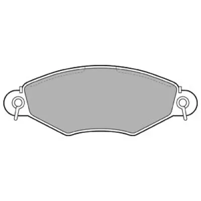 Set placute frana, frana disc DELPHI LP1617