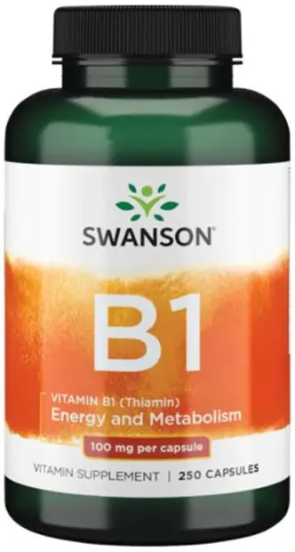Vitamin B1, 100 mg, 250 capsule, Swanson