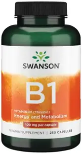 Vitamin B1, 100 mg, 250 capsule, Swanson