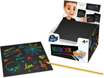 Caiet magic Buki Be Teens - Scratchbook cu 150 de file