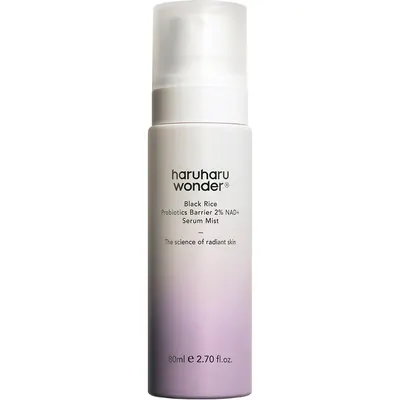 Mist-serum facial hidratant cu probiotice și NAD+ Haruharu Wonder Black Rice, 80 ml