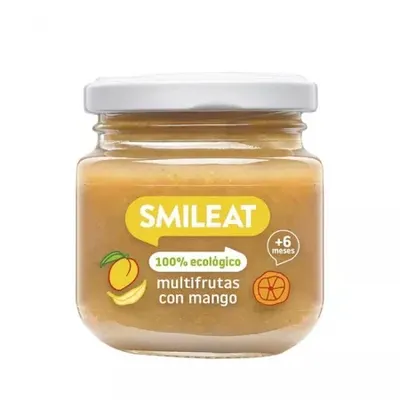 Piure Bio din mix de fructe cu mango +6 luni, 130 g – Smileat