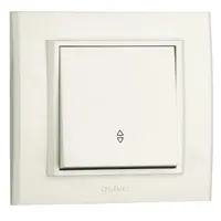 Intrerupator Cap Scara ST Mina Ovivo OV00426, 10A, 250V, IP20, natural alb
