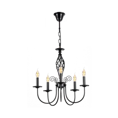 Candelabru Madison 5xe14 Negru