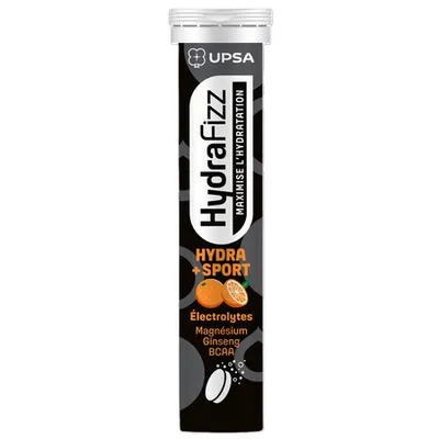 Electroliți cu aromă de portocale Hydra Sport Hydrafizz, 16 comprimate efervescente, UPSA