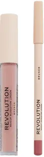 Makeup Revolution Set de buze - Ruj și creion Brunch, 3 ml + 1 g