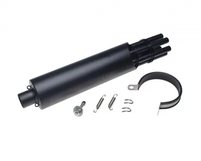 Toba de esapament, model minigun, culoare negru