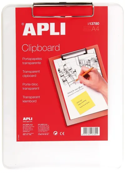 Clipboard APLI – Transparent, A4