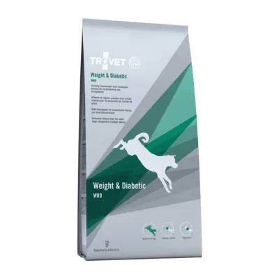TROVET Dog Weight & Diabetic WRD, dietă veterinară câini, hrană uscată, afecțiuni metabolice (obezitate și diabet), 12.5 kg