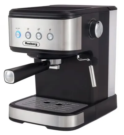 Aparat de cafea Rosberg - Premium RP51171F, 20 bar, 1.2 l, negru/gri