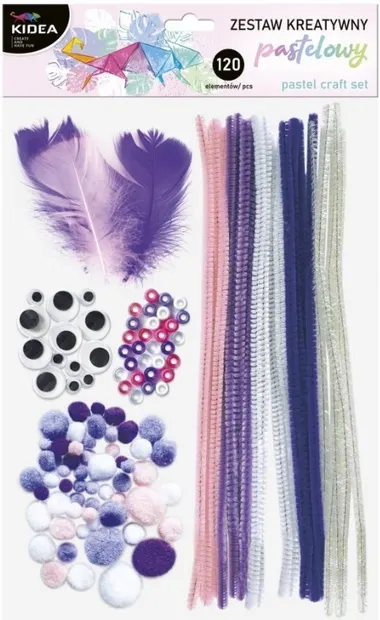 Set creativ Kidea - 120 de elemente