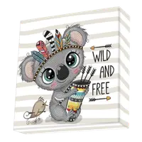 Set creativ tablou Wild and Free, pictura cu diamante