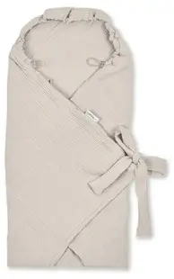 Scutec pentru externarea bebelușului 2 în 1 Albero Mio - Beige, 100 x 100 cm