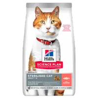 Hrana uscata pisici, Hill's Science Plan Feline Adult Sterilised Salmon, 3 kg