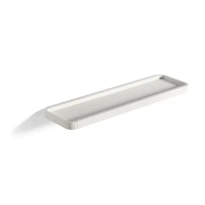 Raft de perete pentru baie Zone Rim, 44 x 11 cm, alb