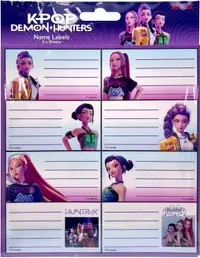 Etichete școlare GIM K-Pop Demon Hunters - 16 bucăți