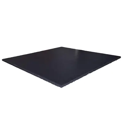 Gresie sport neagră 100x100 cm - Conector - 20 mm - EPDM / SBR