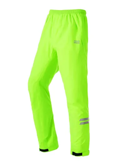 Pantaloni de ploaie pentru ciclism verde fluorescent ROCKBROS