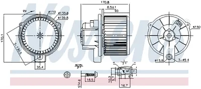Ventilator habitaclu potrivit SMART CABRIO, CITY-COUPE, CROSSBLADE, FORTWO 0.6 0.7 0.8D 07.98-01.07