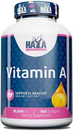 Vitamin A, 10000 IU, 100 capsule, Haya Labs