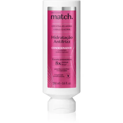 oBoticário Match. Anti-Frizz balsam hidratant anti-electrizare 280 ml