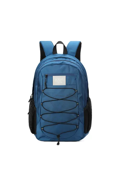 Rucsac din material textil cu doua compartimente 181087 - Albastru