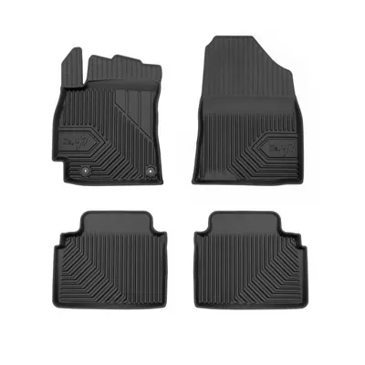Set covorase cauciuc 4 piese No. 77, fata spate negru, potrivit HYUNDAI ELANTRA VII 03.20-, Limousine berlina