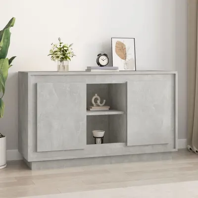 vidaXL Dulap, gri beton, 102x35x60 cm, lemn prelucrat