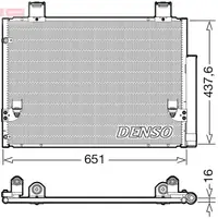 Radiator AC condensator cu uscator potrivit TOYOTA HILUX VII 2.5D 3.0D 03.05-09.15