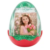 Glob decorativ inserție foto în formă de ou