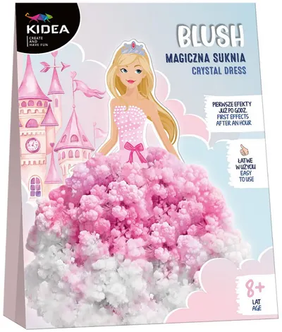 Trusă creativă Kidea - Rochie magică de prințesă, roz