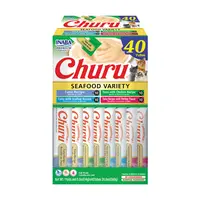 Churu Cat Varieties Recompense Cremoase cu Ton si Fructe de Mare 40 buc