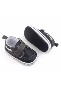 Pantofi tip mocasini Model AL 19921 - Pentru bebelusi - Piele ecologica - Baieti - 3-6 - Negru - - Negru