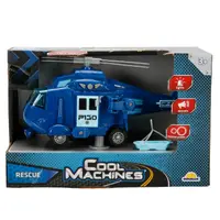 Elicopter de salvare cu sunete si lumini, Cool Machines, Albastru, 1:20