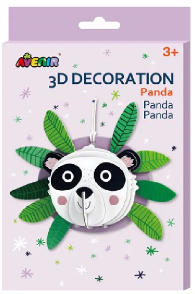 Set creativ Avenir - Fă-ți singur 3D decorațiune, Panda