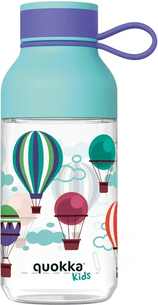 Sticlă de apă pentru copii Quokka Kids - Ice, Air Baloons, 430 ml