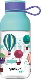 Sticlă de apă pentru copii Quokka Kids - Ice, Air Baloons, 430 ml