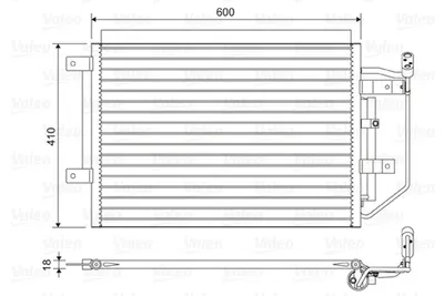 Radiator AC condensator cu uscator potrivit MITSUBISHI COLT CZC VI, COLT VI; SMART FORFOUR, FORTWO 0.7-1.5D 01.04-06.12