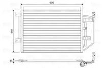 Radiator AC condensator cu uscator potrivit MITSUBISHI COLT CZC VI, COLT VI; SMART FORFOUR, FORTWO 0.7-1.5D 01.04-06.12